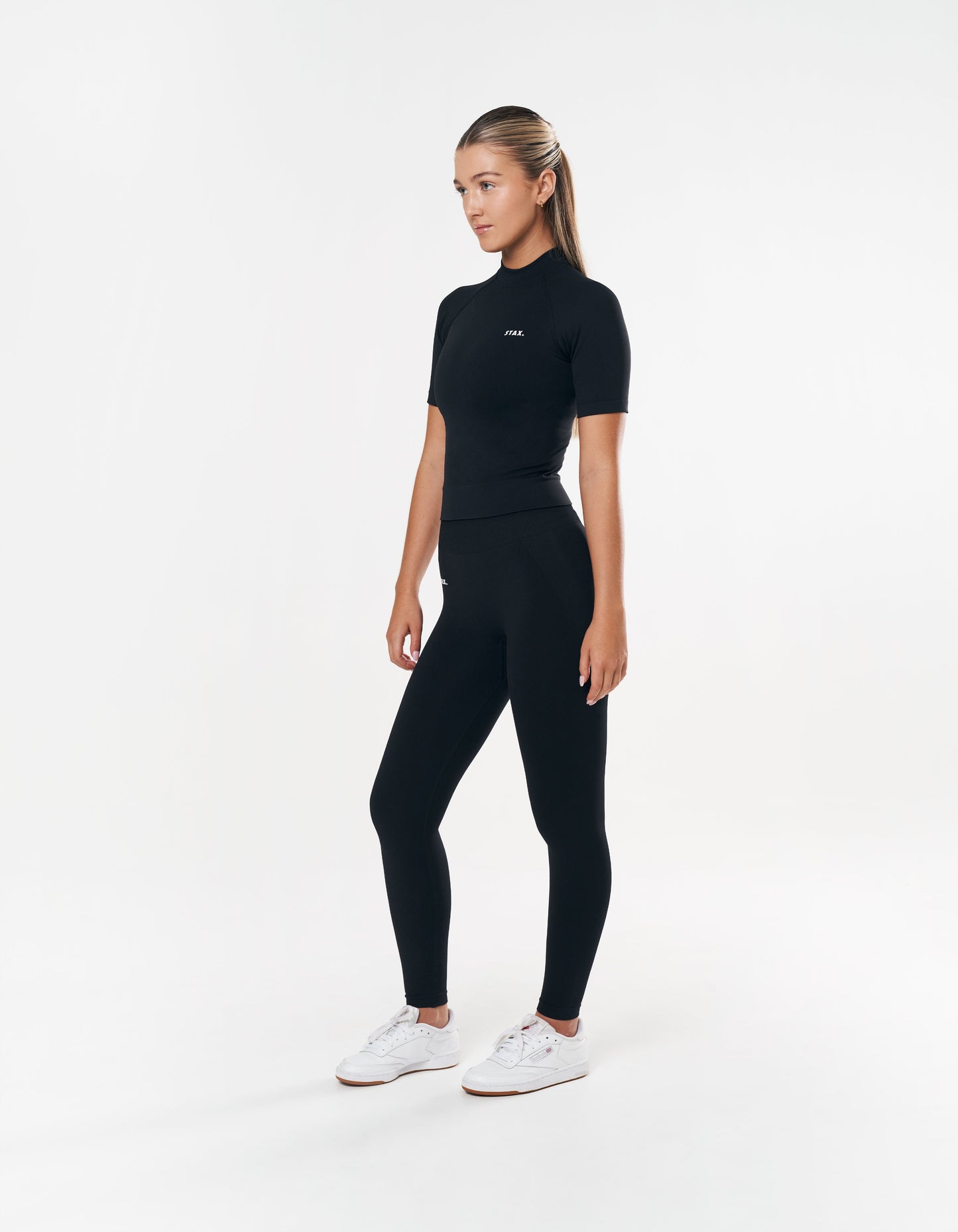 Premium Seamless High Neck Tee - Astro