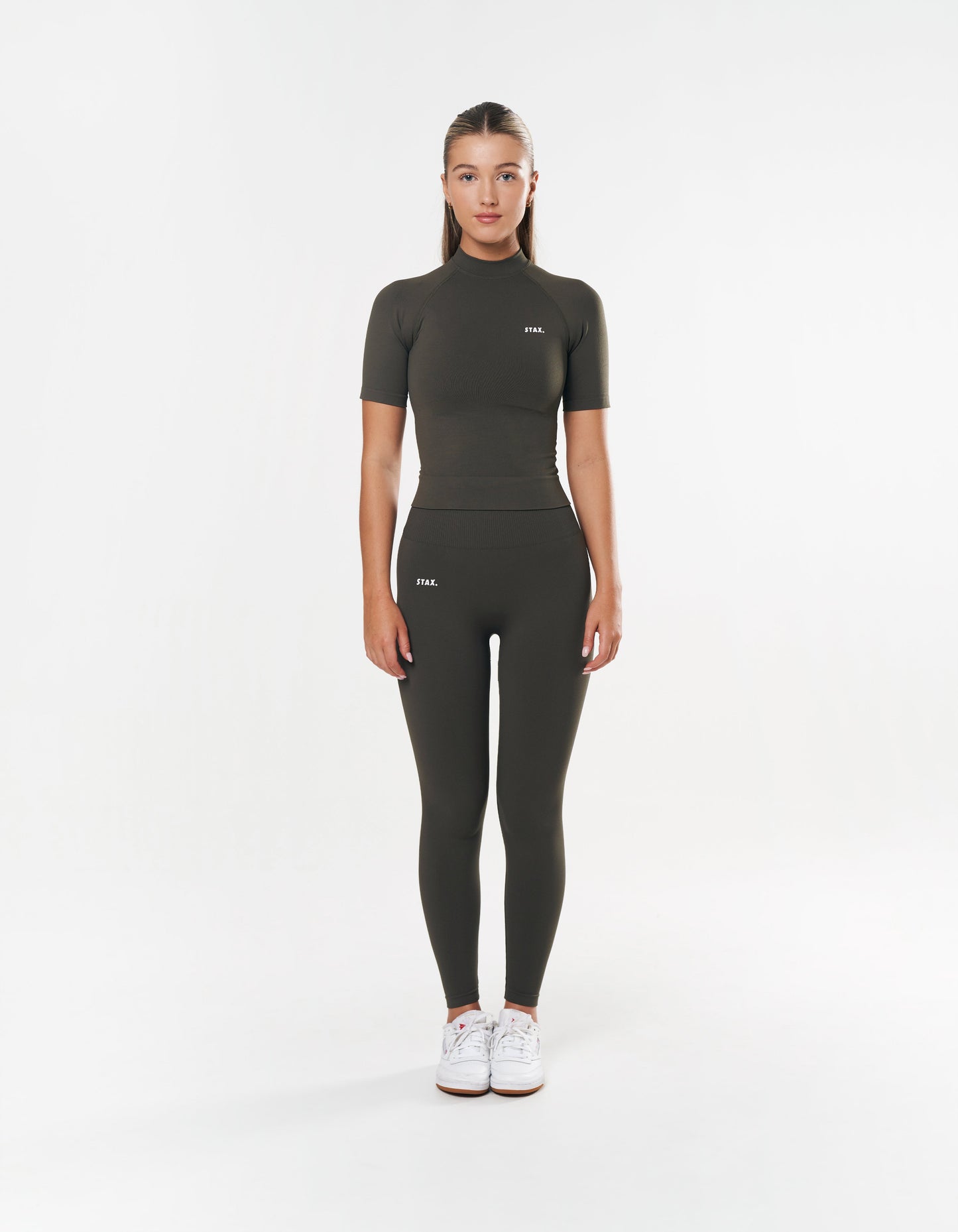 Premium Seamless High Neck Tee - Dovetail