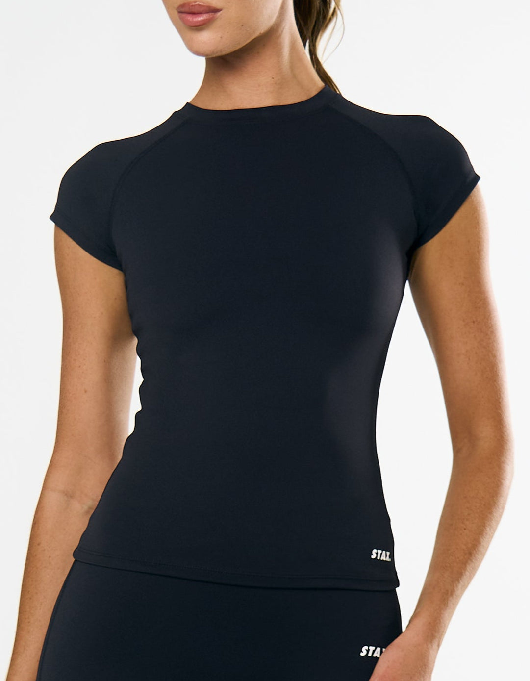 Cap Sleeve Tee Airlyte - Liquorice