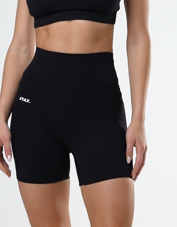 Phone Pocket Midi Bike Shorts NANDEX™ - Black