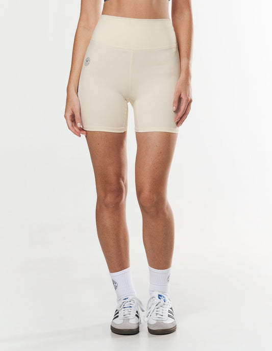 Racquet Club Midi Bike Shorts - Cream