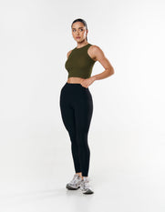Ribbed Tank - Khaki