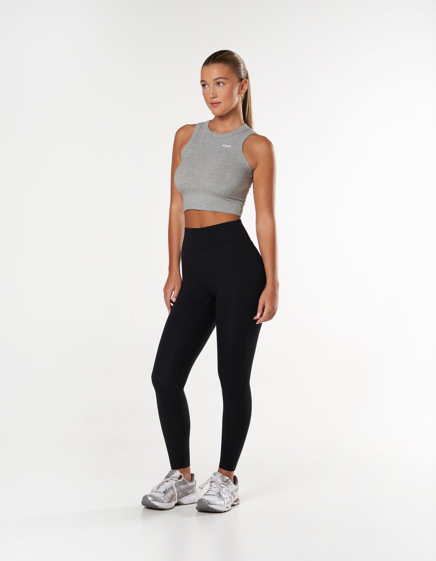 Ribbed Tank - Grey Marle