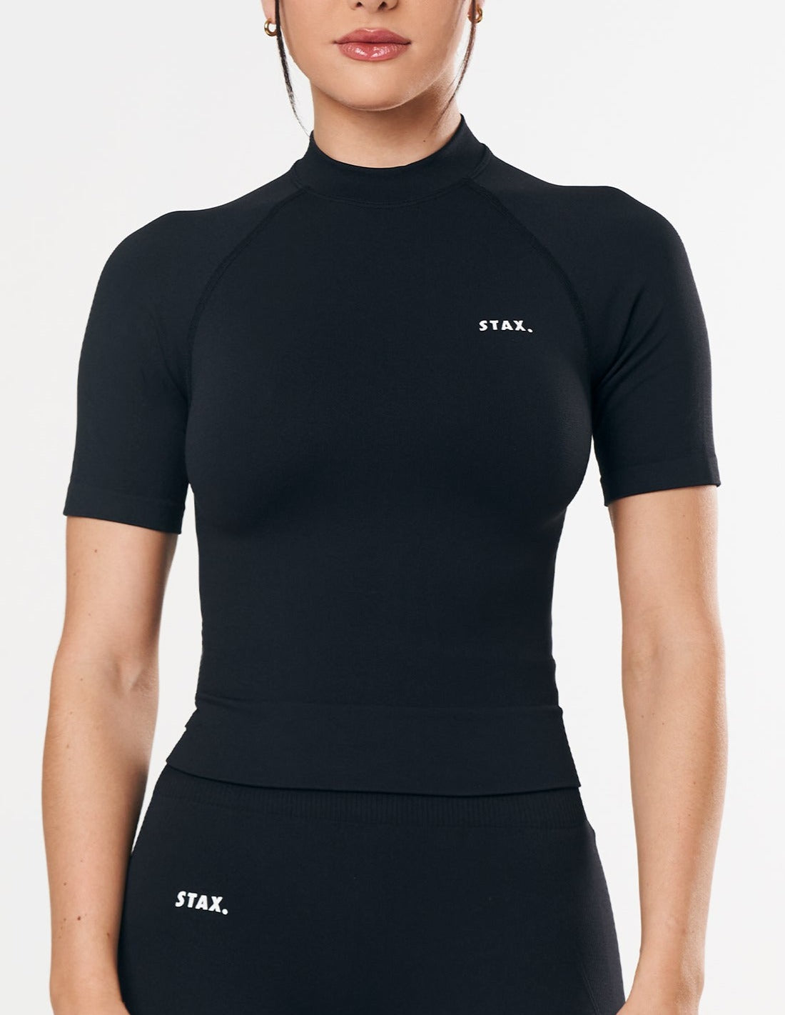 Premium Seamless High Neck Tee - Astro