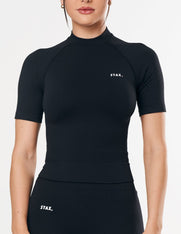 Premium Seamless High Neck Tee - Astro