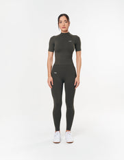 Premium Seamless High Neck Tee - Dovetail