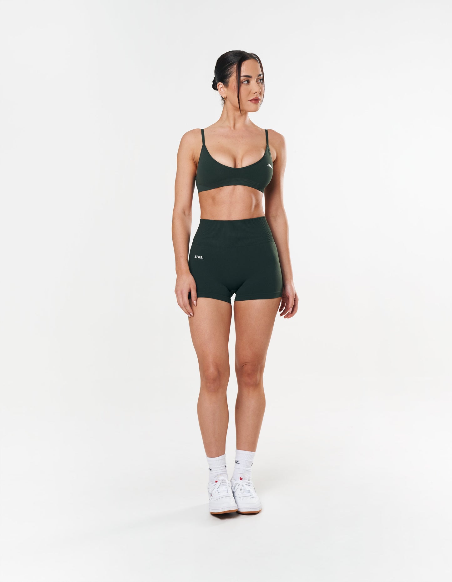 Premium Seamless Mini Bike Shorts - Forest