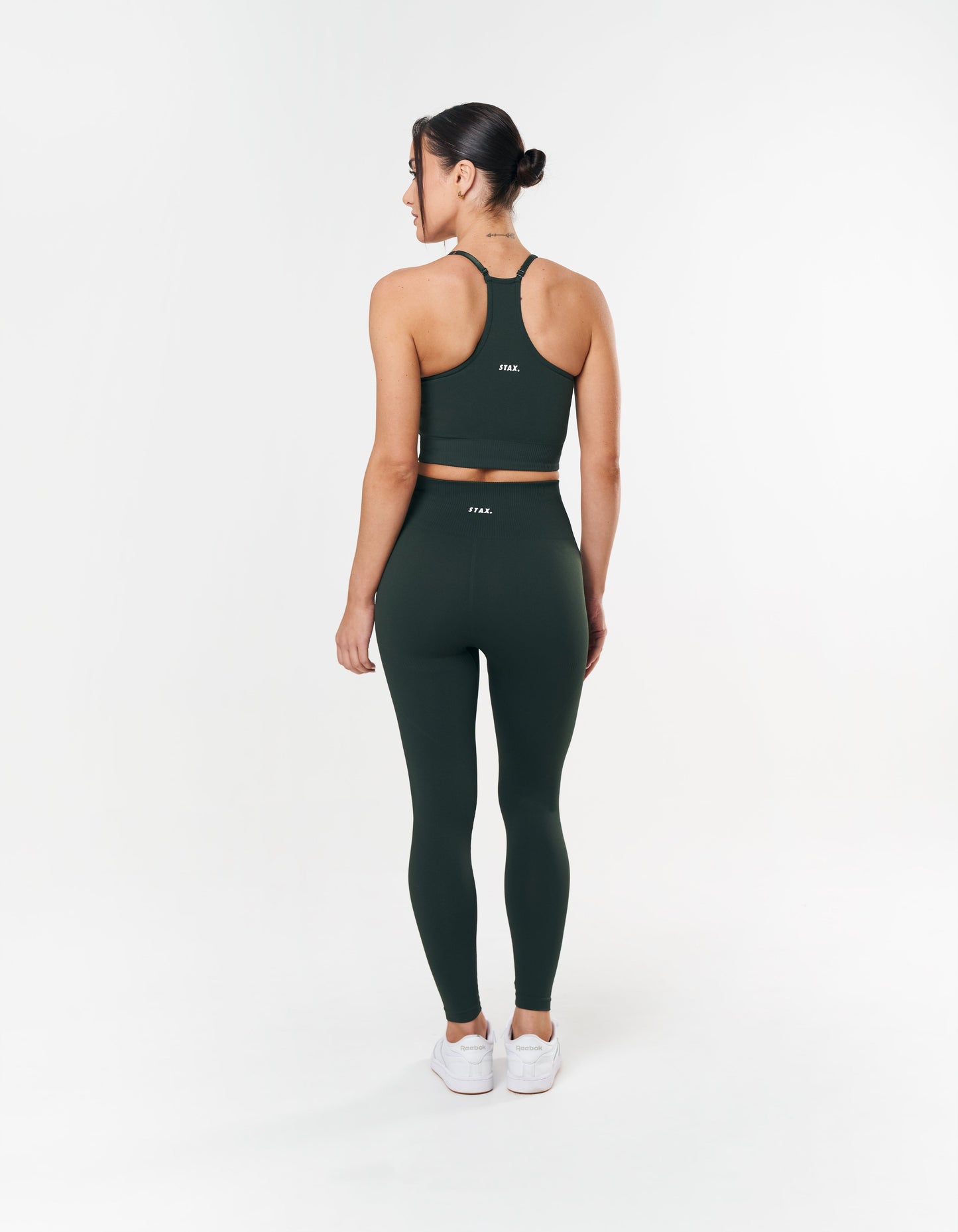 Premium Seamless Strappy Crop - Forest