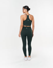 Premium Seamless Strappy Crop - Forest