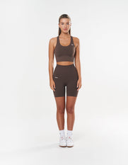 Premium Seamless Midi Bike Shorts - Cedar