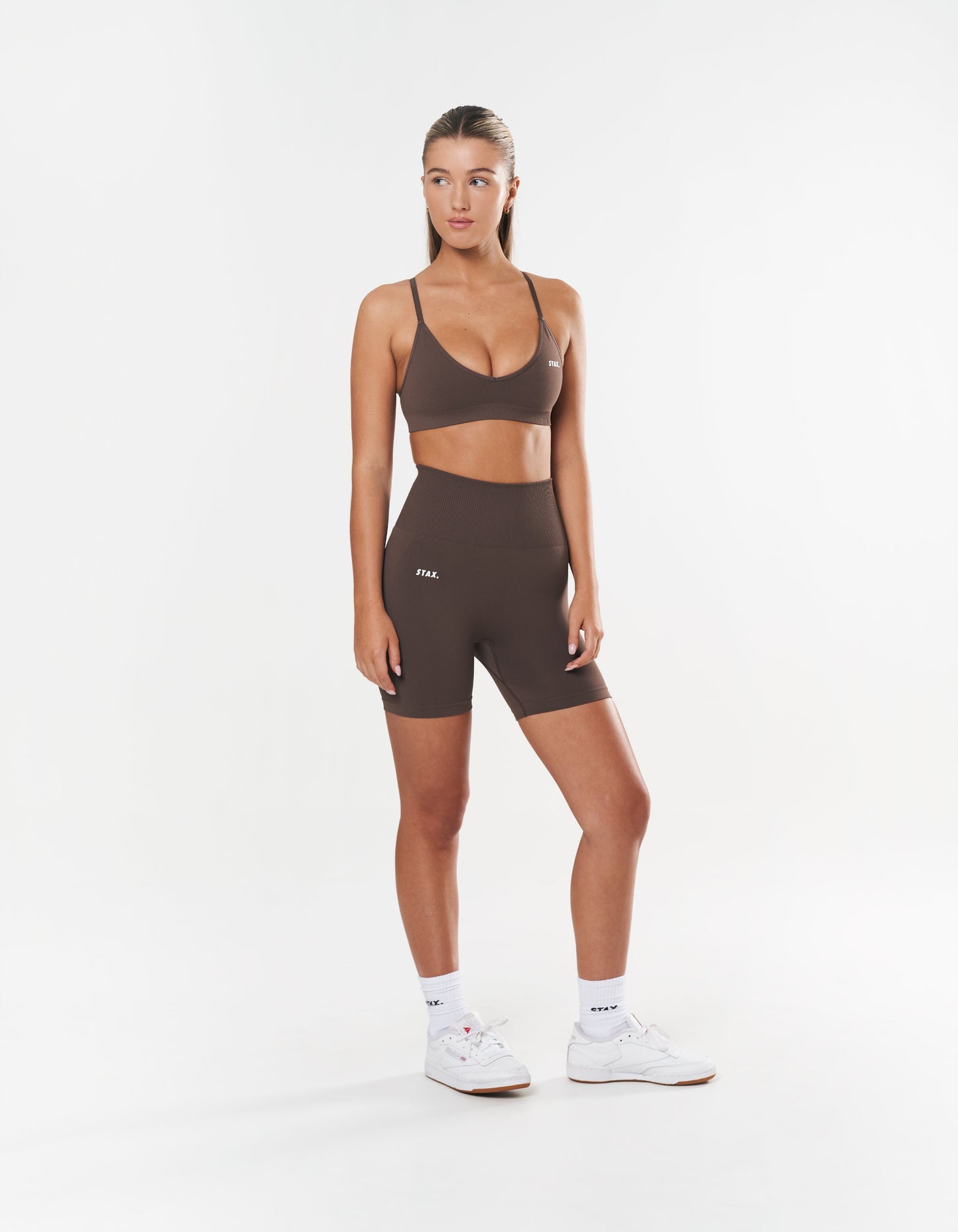 Premium Seamless Midi Bike Shorts - Cedar