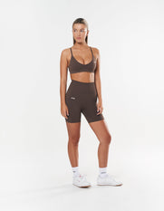 Premium Seamless Midi Bike Shorts - Cedar