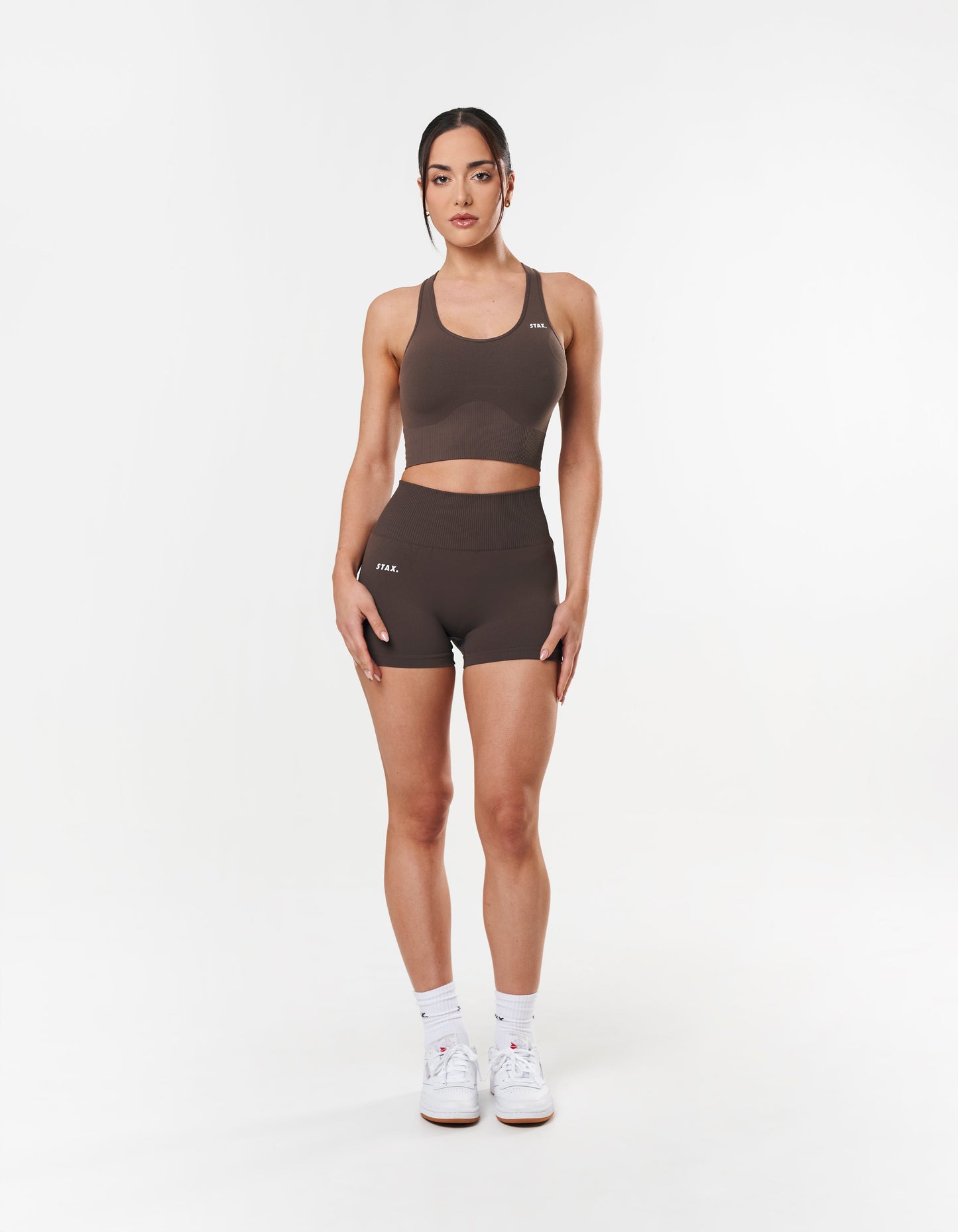 Premium Seamless Mini Bike Shorts - Cedar