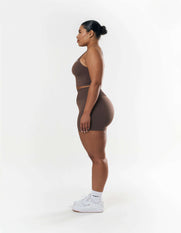 Premium Seamless Mini Bike Shorts - Cedar