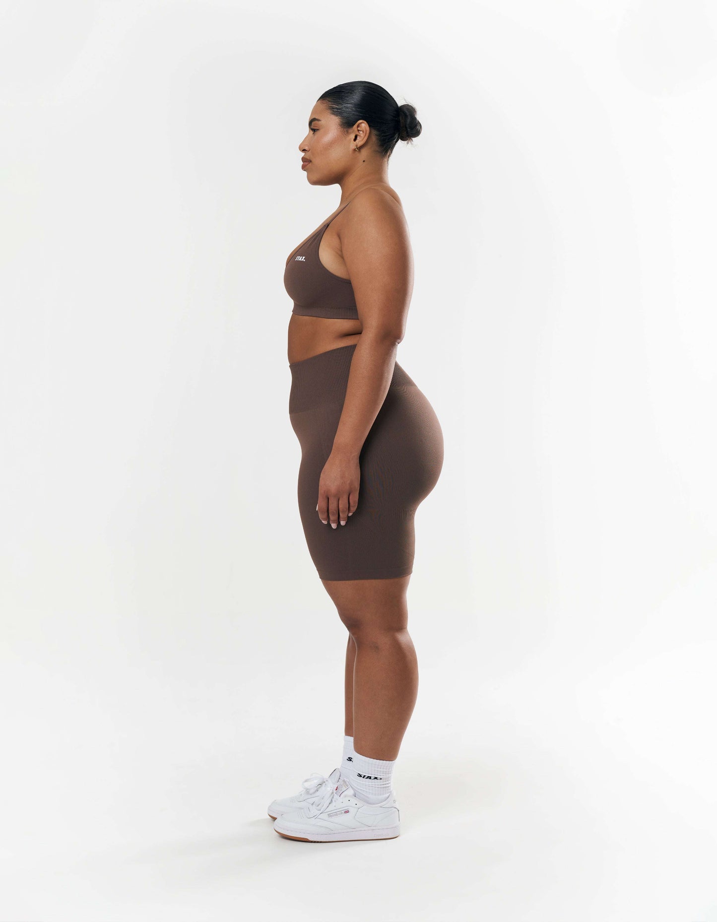 Premium Seamless Midi Bike Shorts - Cedar