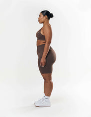Premium Seamless Midi Bike Shorts - Cedar