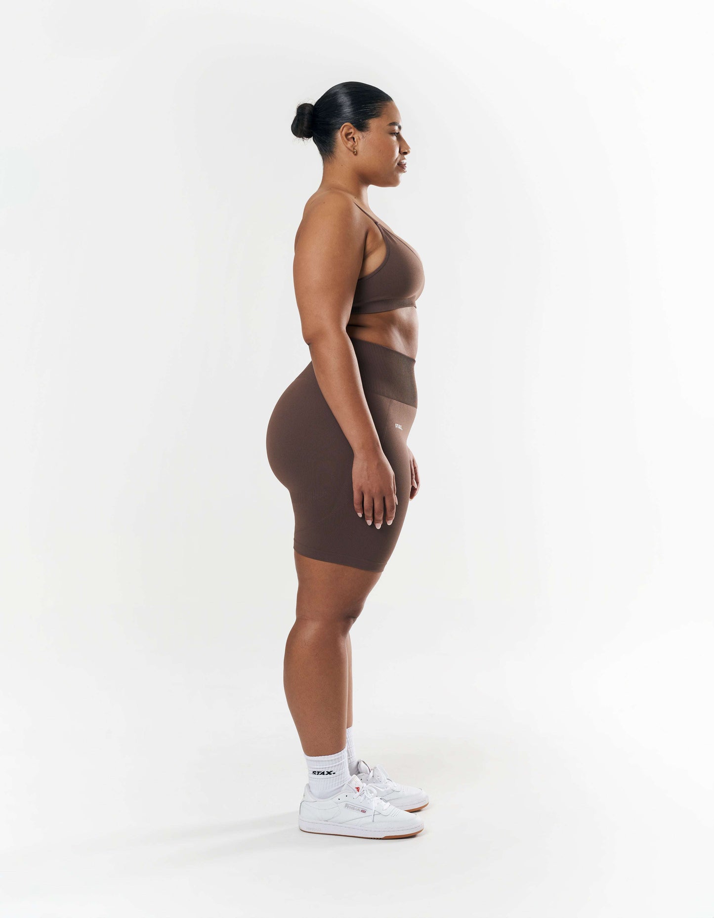 Premium Seamless Midi Bike Shorts - Cedar