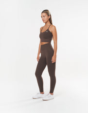 Premium Seamless Strappy Crop - Cedar