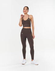 Premium Seamless Strappy Crop - Cedar