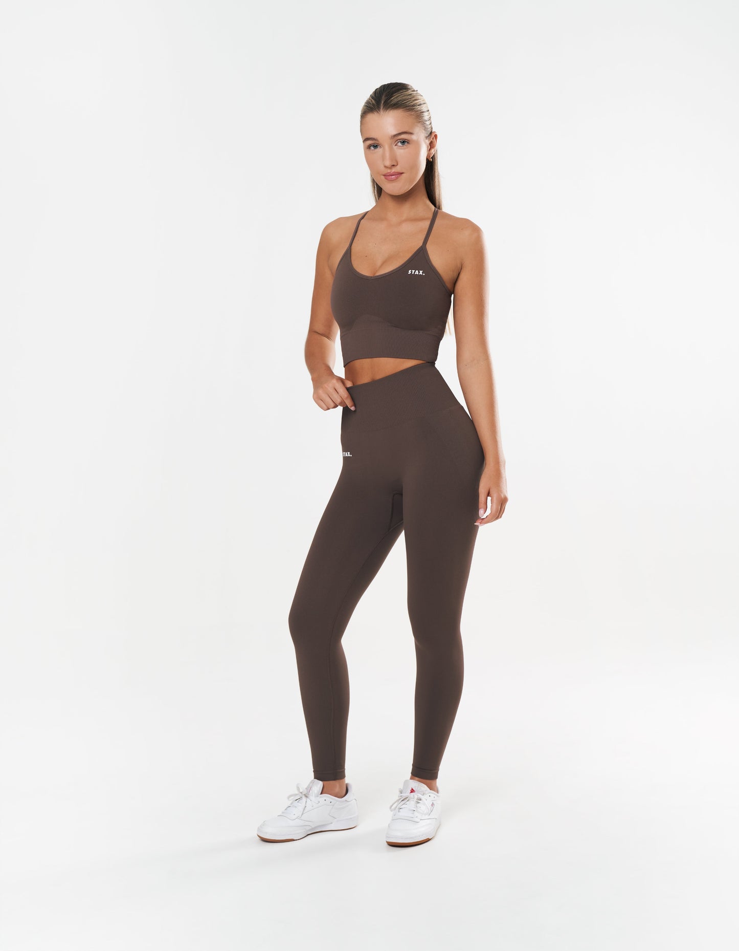 Premium Seamless Strappy Crop - Cedar