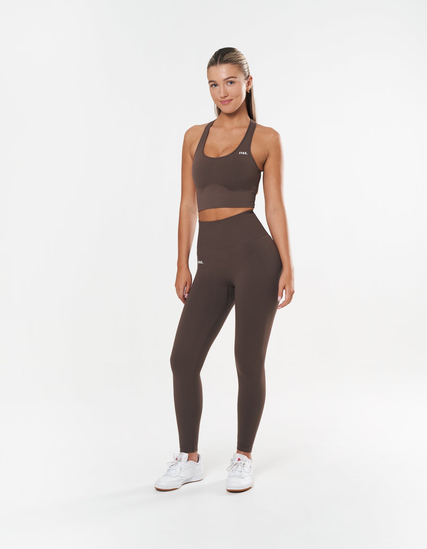 Premium Seamless Racer Crop - Cedar