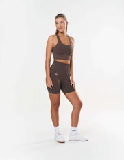 Premium Seamless Midi Bike Shorts - Cedar