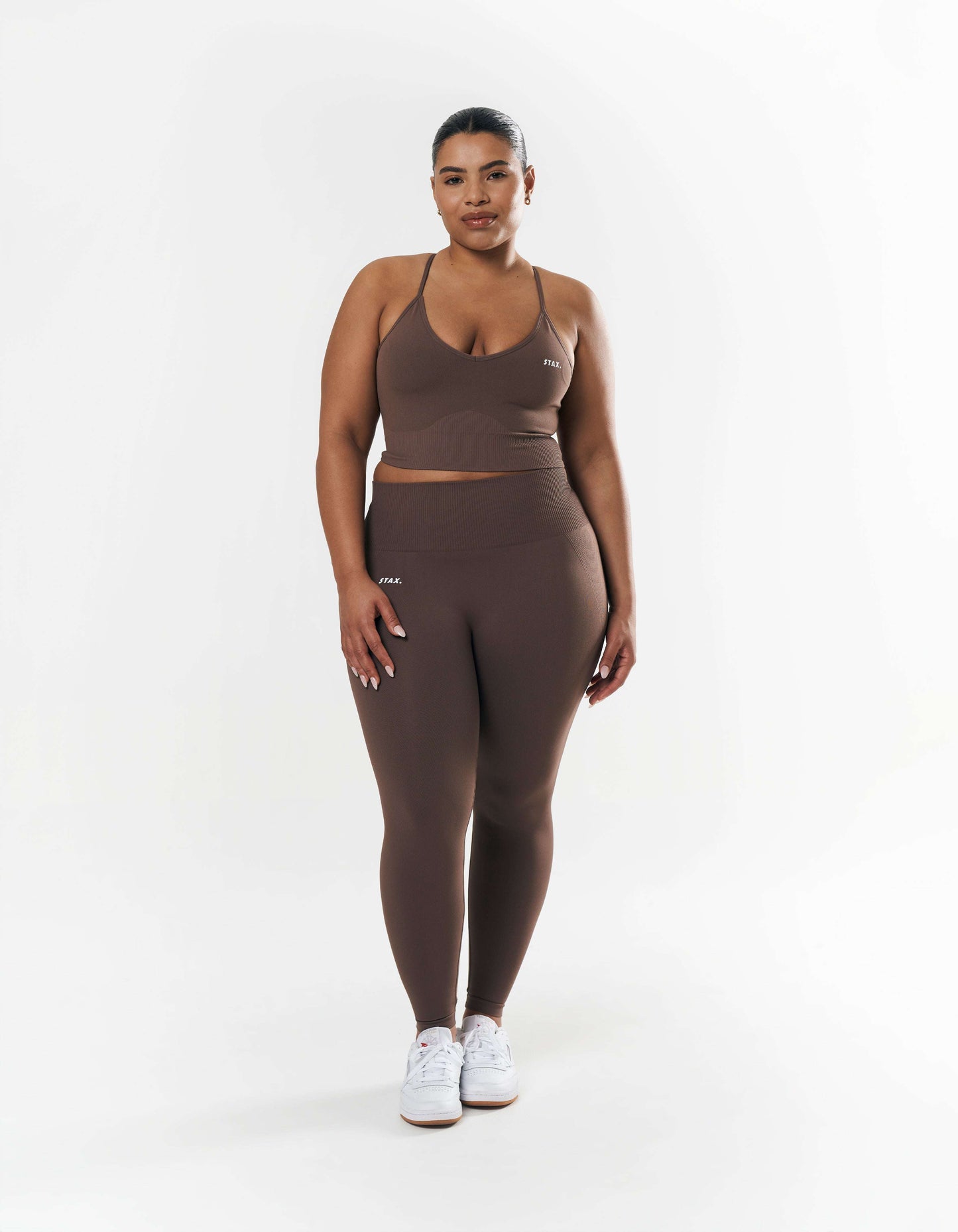 Premium Seamless Strappy Crop - Cedar