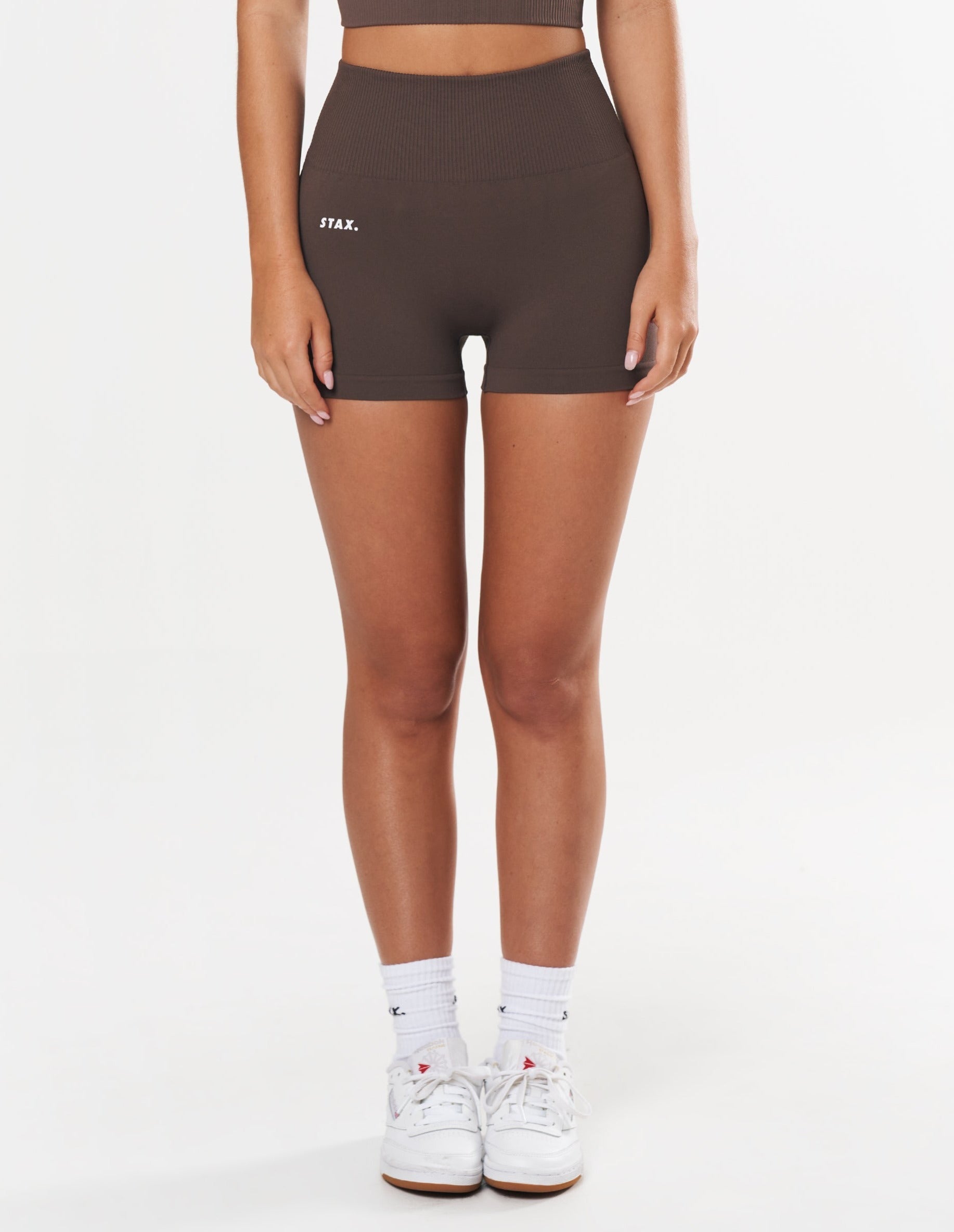 Premium Seamless Mini Bike Shorts - Cedar