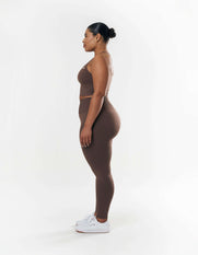 Premium Seamless Tights - Cedar