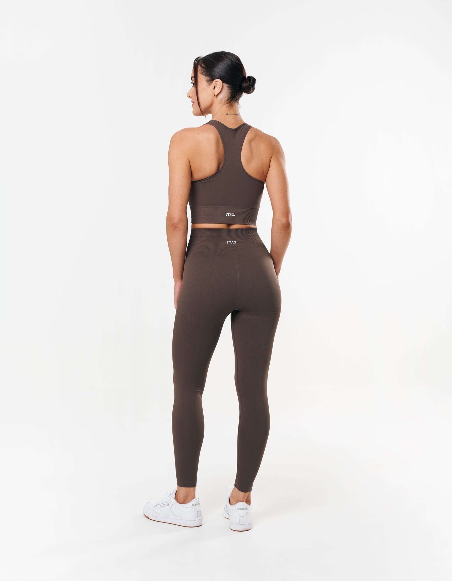 Premium Seamless Racer Crop - Cedar