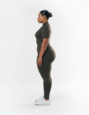 Premium Seamless High Neck Tee - Dovetail