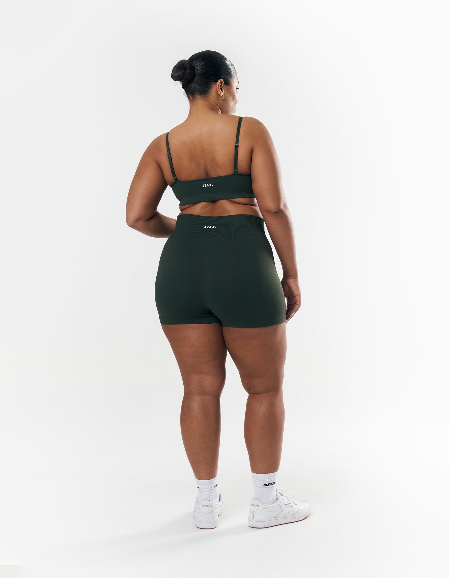 Premium Seamless Mini Bike Shorts - Forest