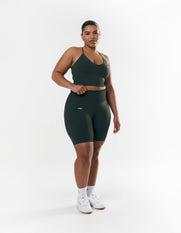 Premium Seamless Strappy Crop - Forest