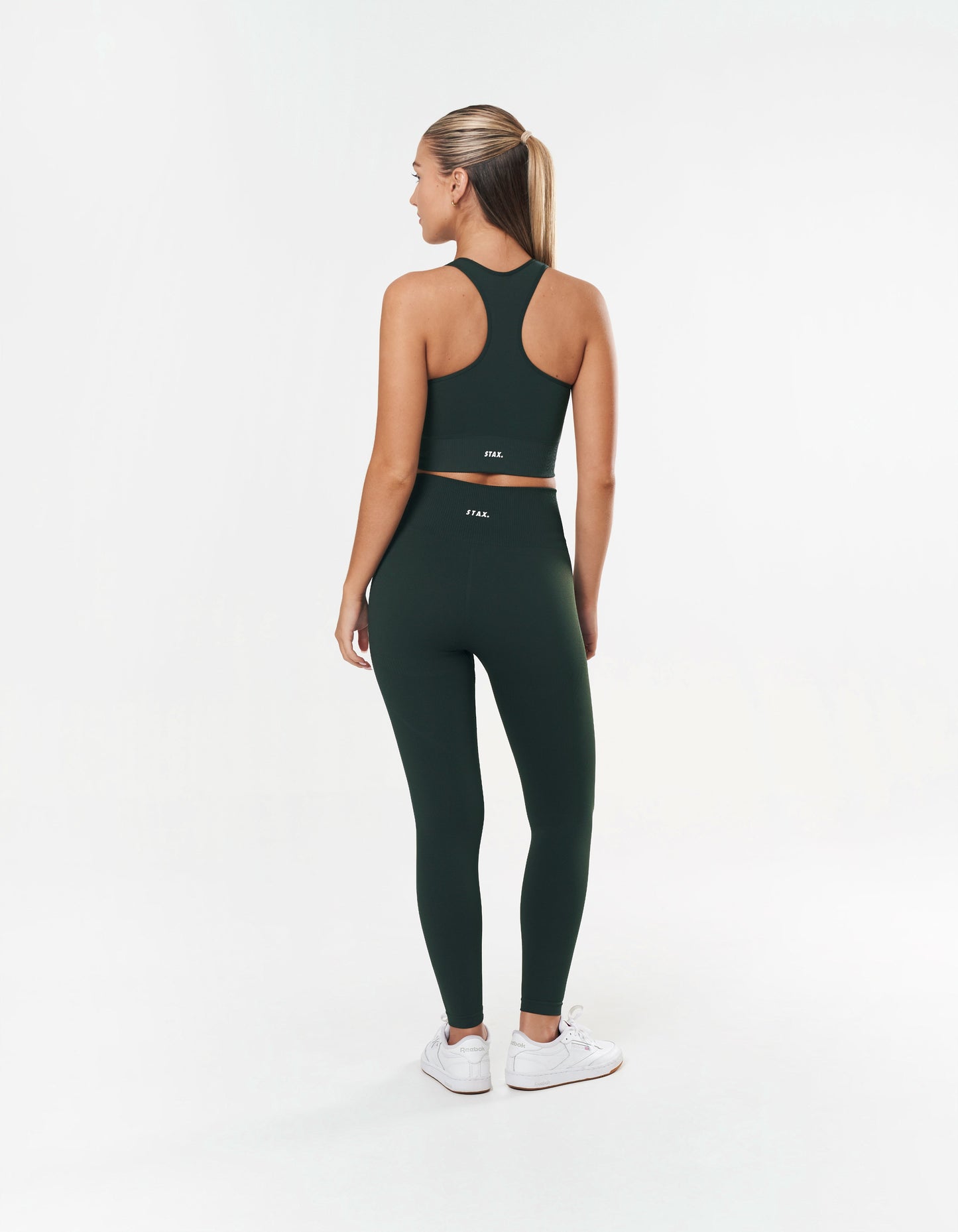 Premium Seamless Racer Crop - Forest