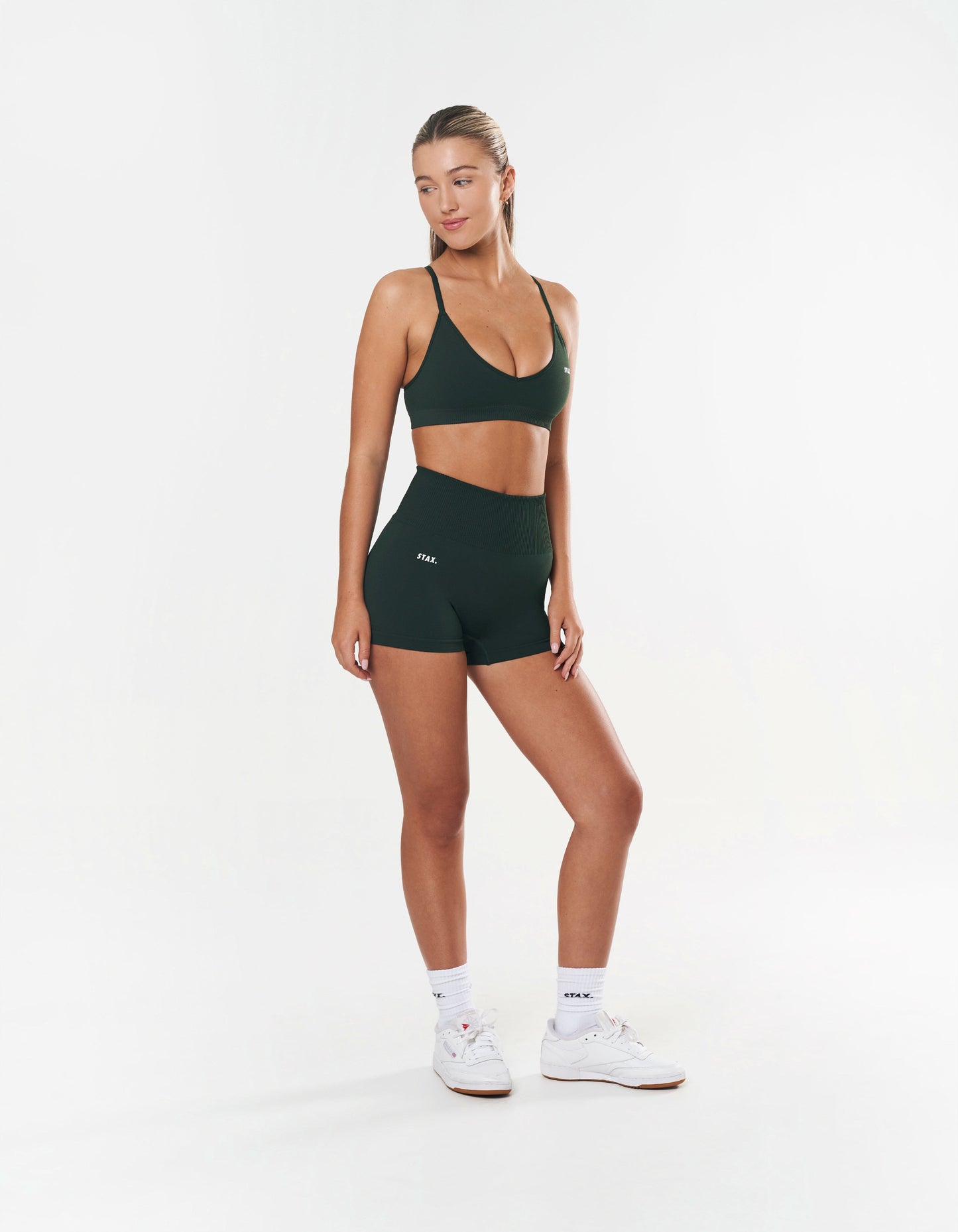 Premium Seamless Mini Bike Shorts - Forest