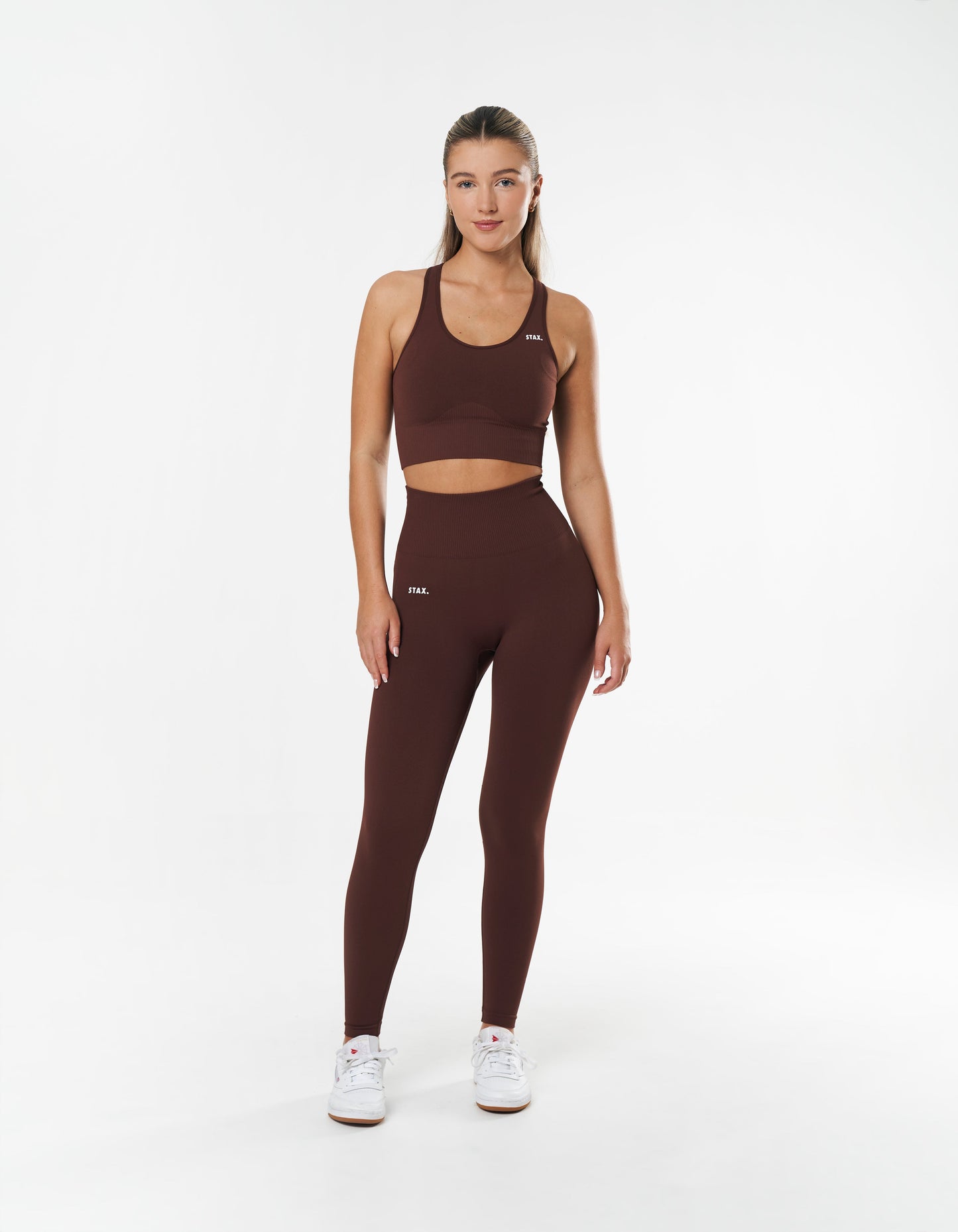 Premium Seamless Racer Crop - Umber