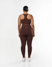 Premium Seamless Racer Crop - Umber
