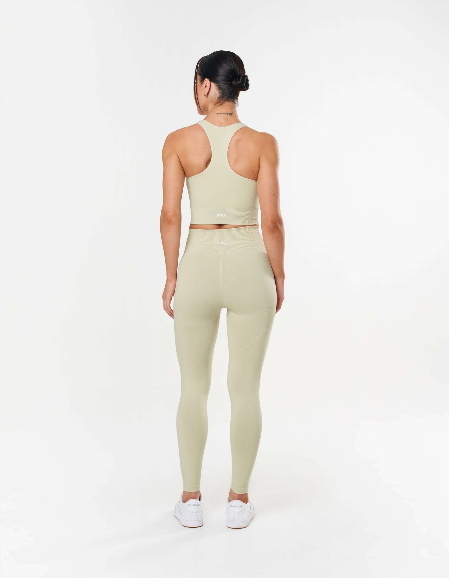 Premium Seamless Racer Crop - Vanilla Essence