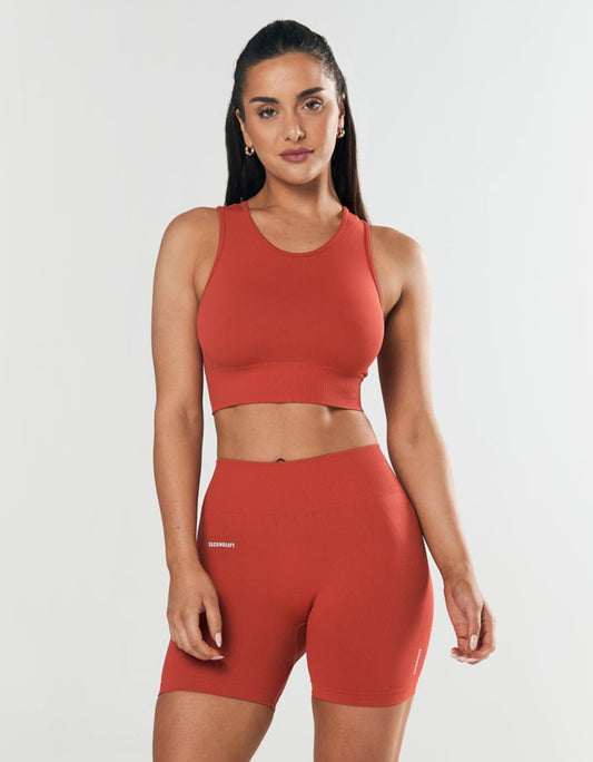 Seamless Cropped Singlet - Red