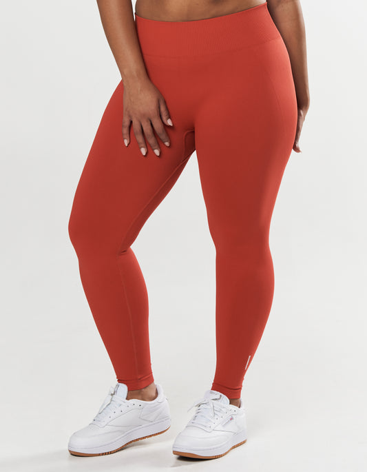 Seamless Full Length Tights - Red