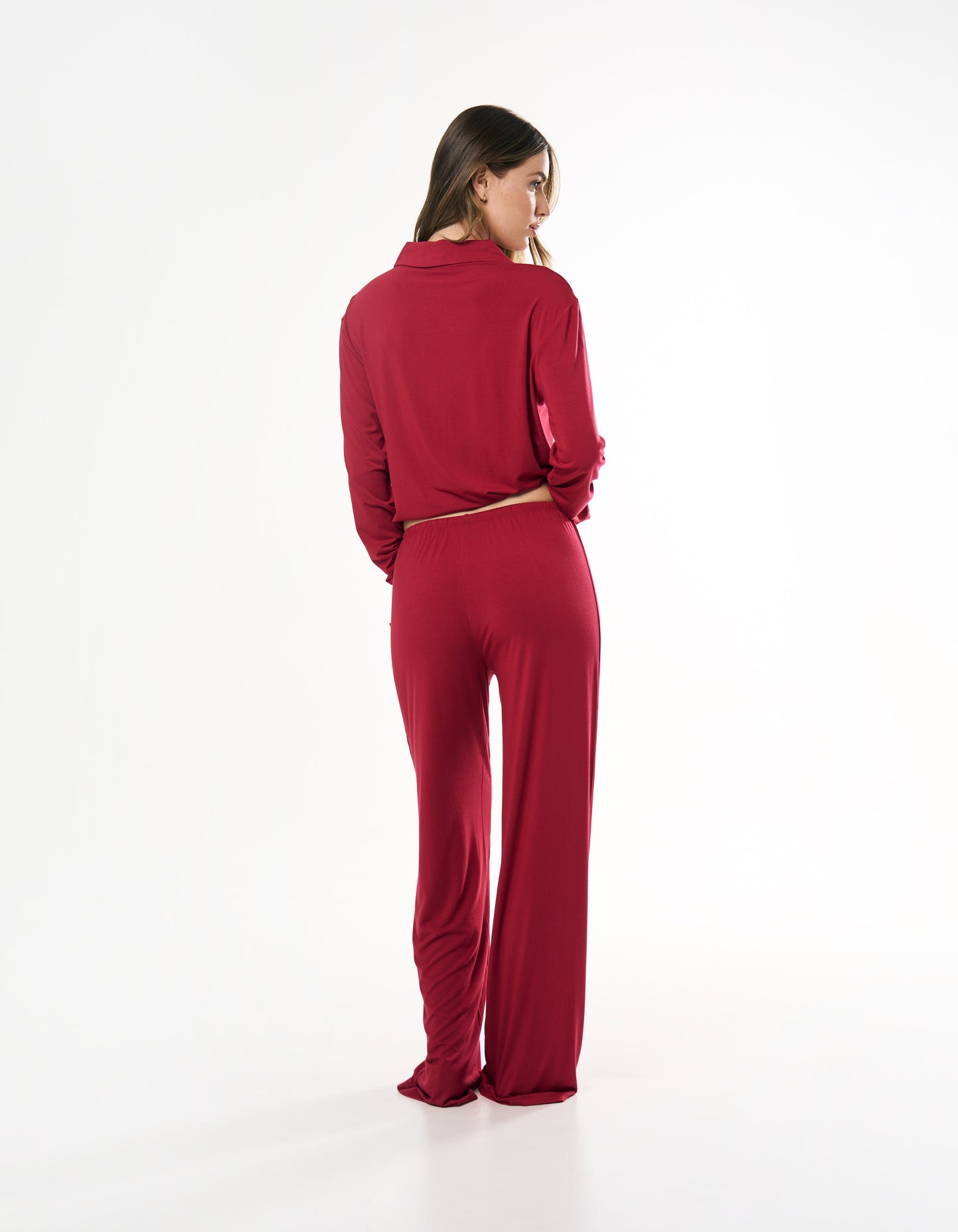 Sleep Long Sleeve Shirt - Cherry