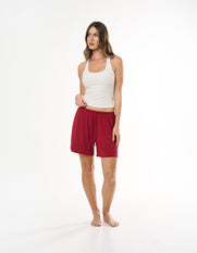 Sleep Ribbed Tank - White
