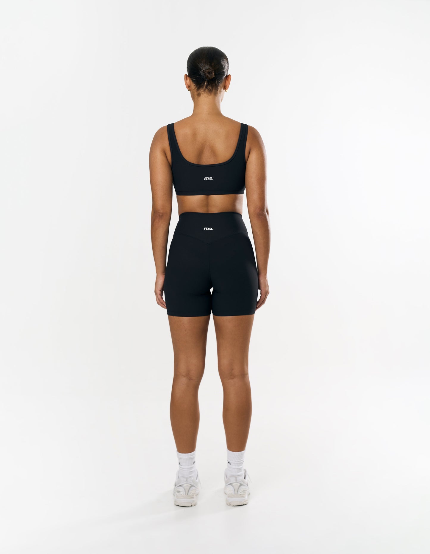 Active Rib Crop - Black