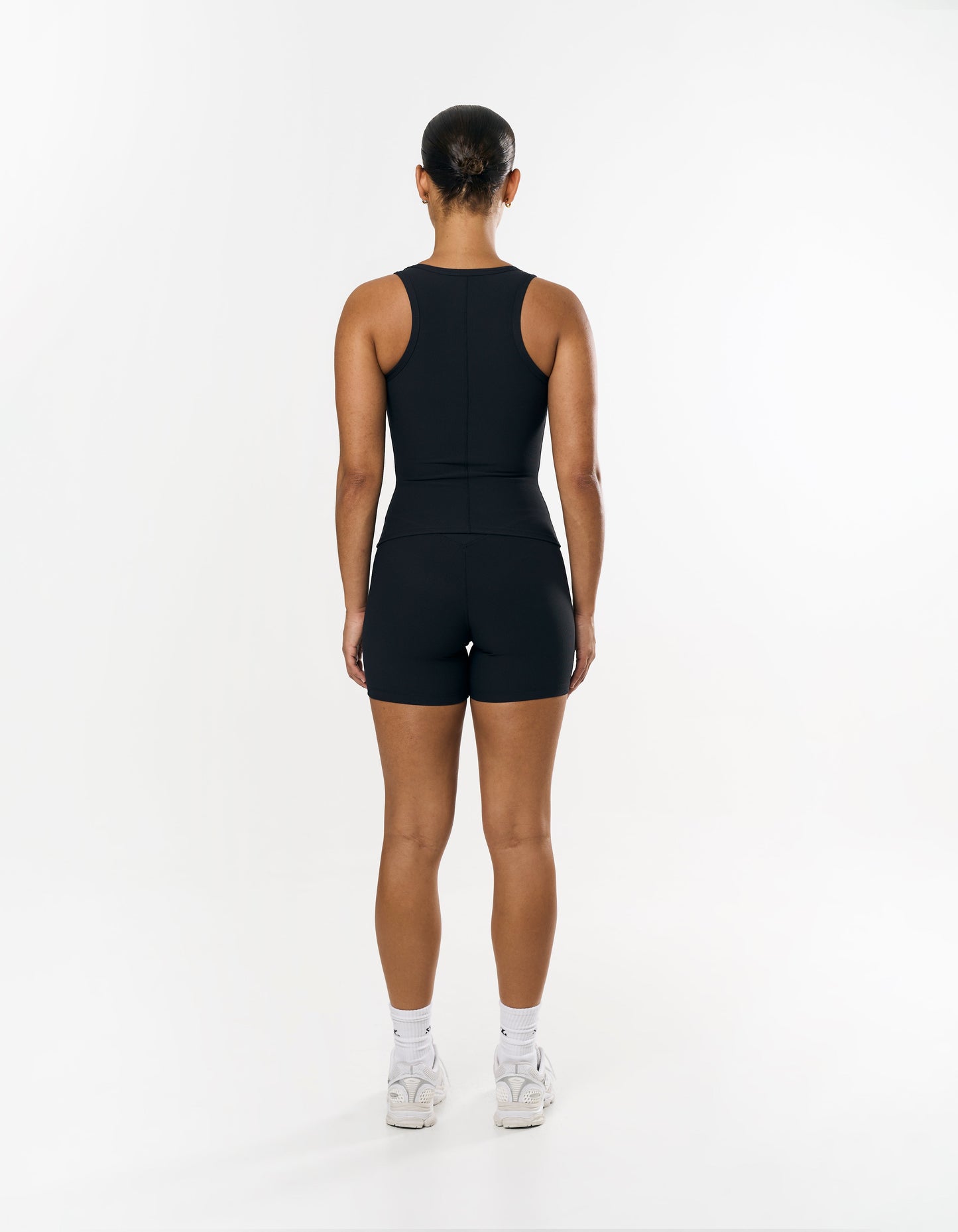 Active Rib Racer Singlet - Black