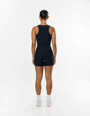 Active Rib Racer Singlet - Black