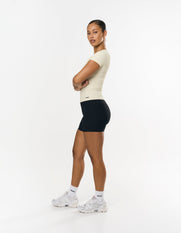 Active Rib Fitted Tee - Cloud