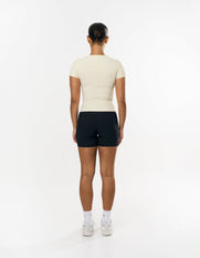 Active Rib Fitted Tee - Cloud