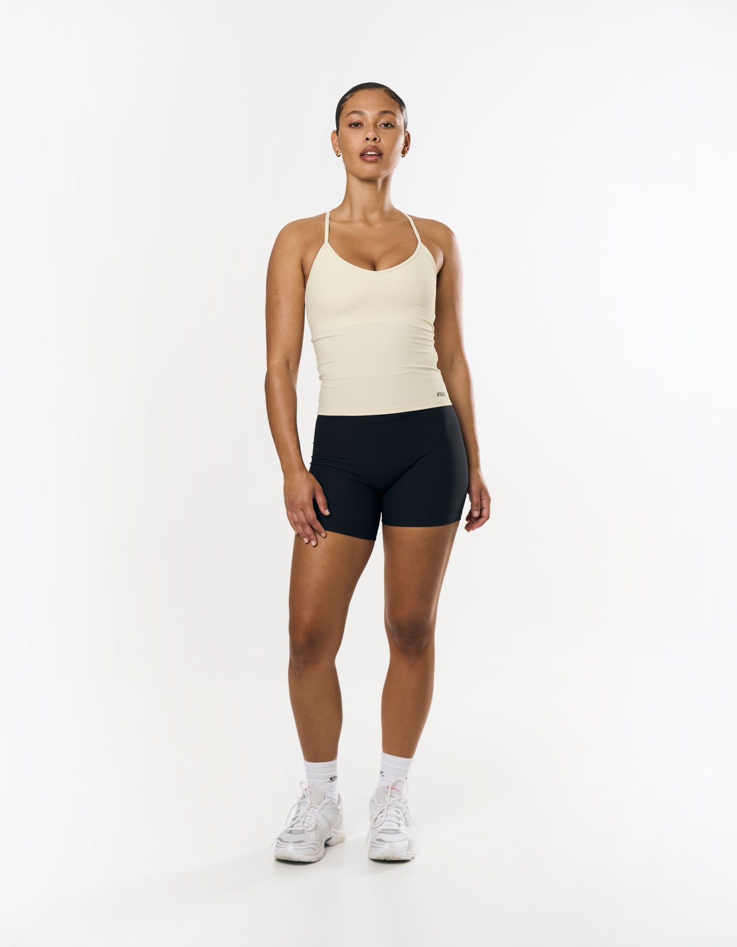 Active Rib Strappy Singlet - Cloud