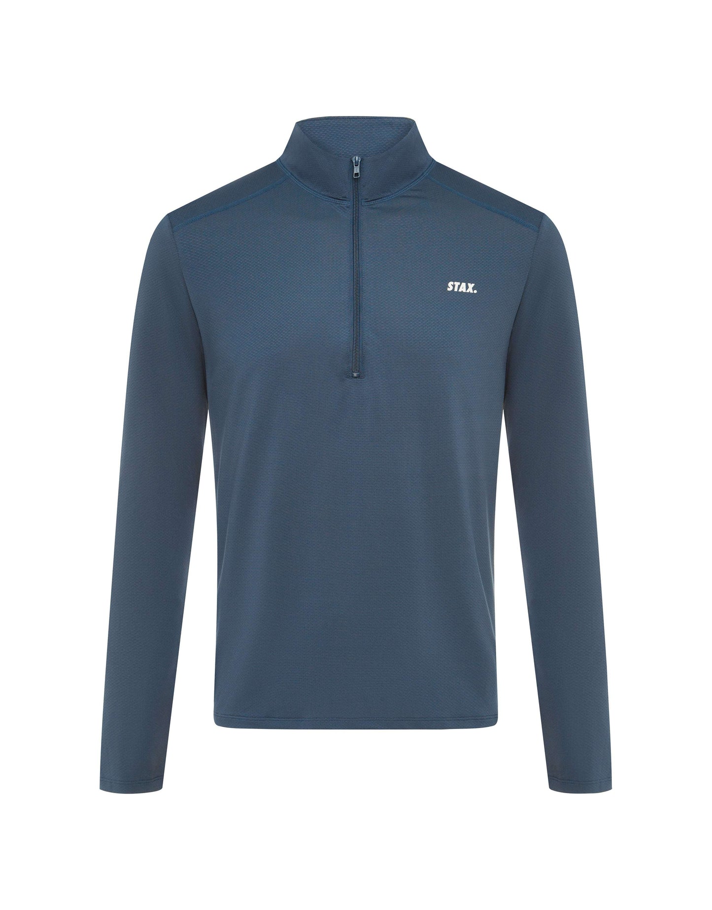 Mens Sport 1/4 Zip Long Sleeve - Navy