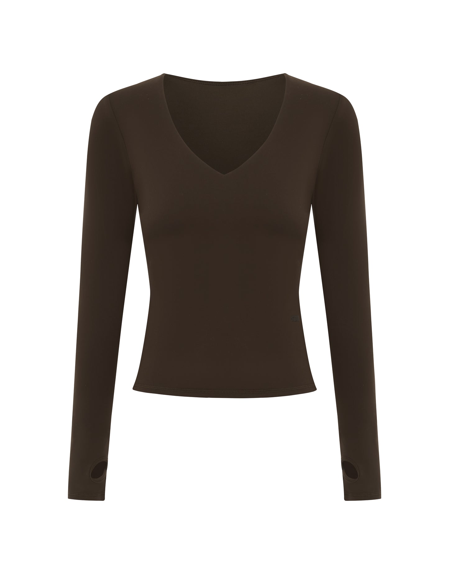 V Cut Long Sleeve NANDEX™ - Chocolate